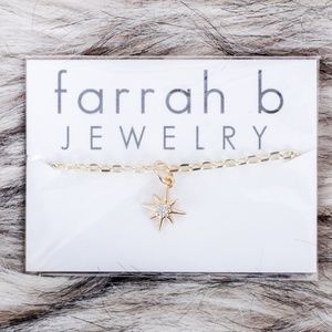 NWT Farrah B Gold Plated Star Anklet